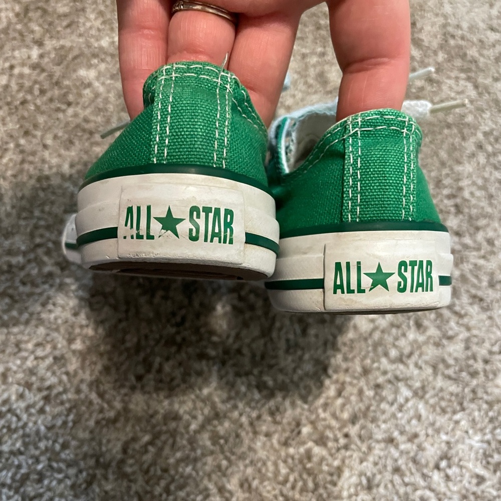 Converse | Kids Green Low Top Sneakers | Unisex - Picture 5 of 7
